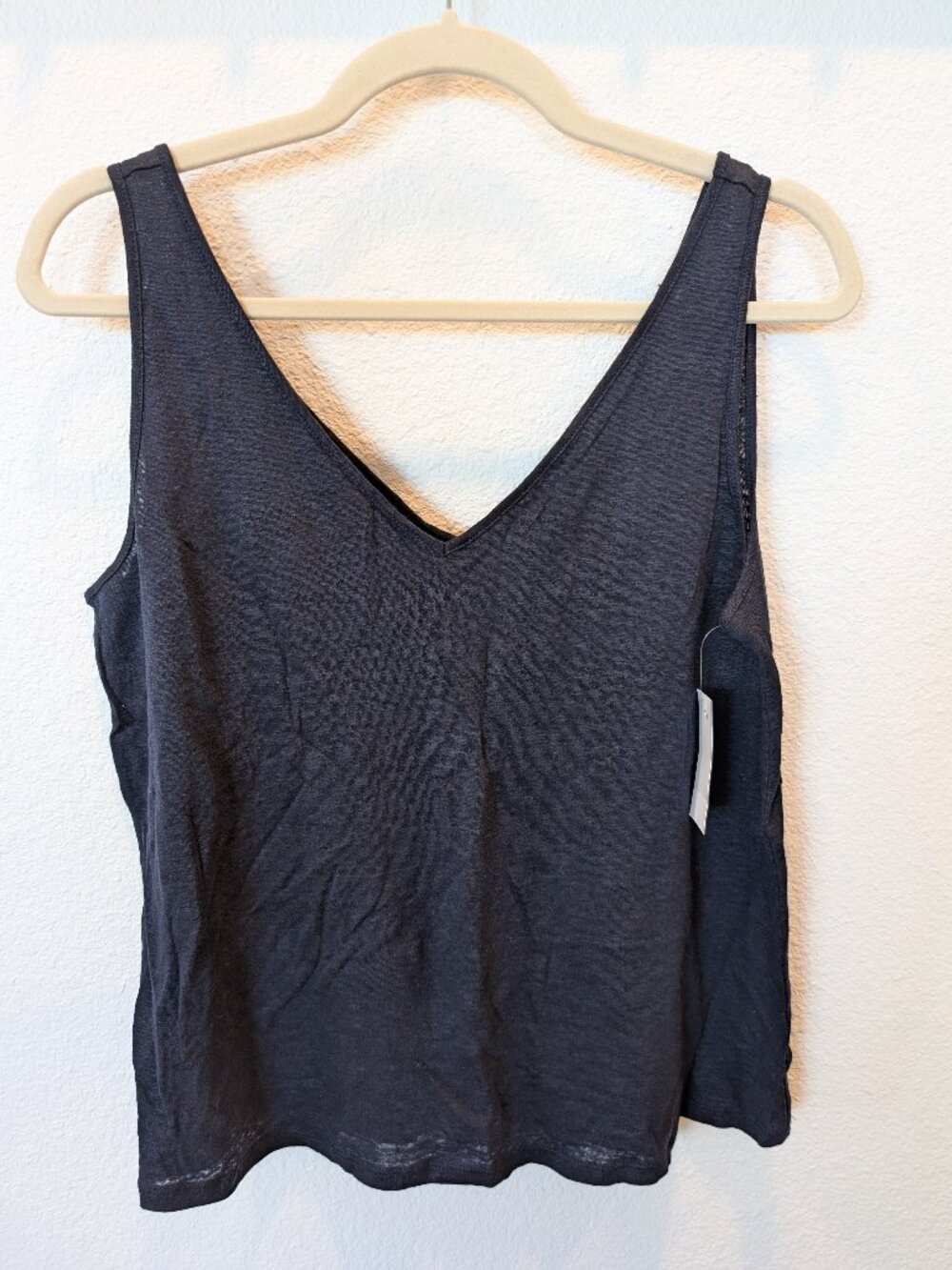 Linen navy tank from Loft